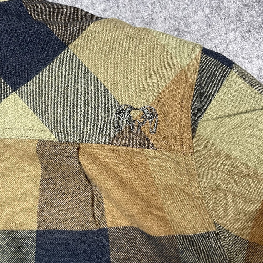 KUIU Men's 2XL Field Flannel Shirt Plaid Wool Cotton Blend - Picture 8 of 10